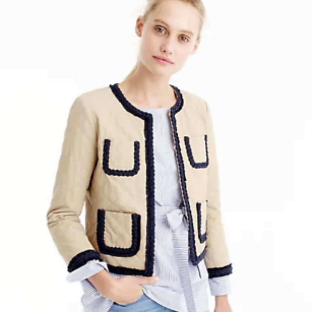 J.crew Quilted Safari Jacket